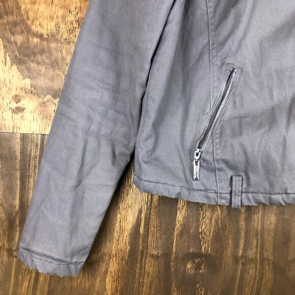 Jou Jou Womens Jacket Brown Faux Fur Winter Warmth Stretch Large - Picture 3 of 13